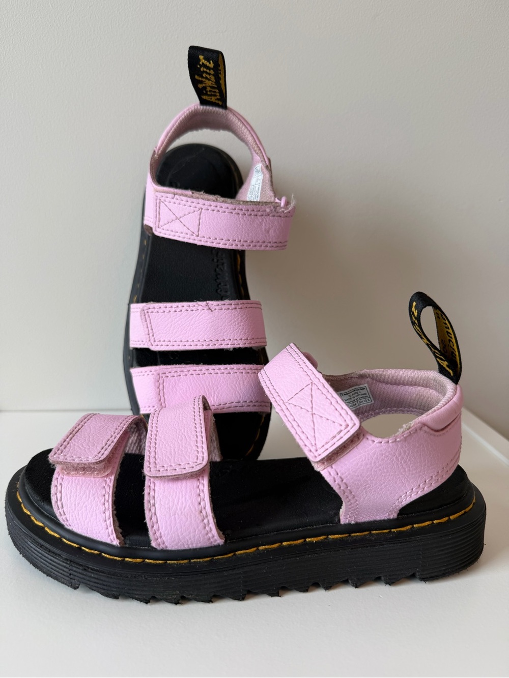 Dr. Martens Kids' Klaire Sandals in Pale Pink Size 2